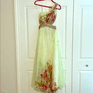 Beaded Backless Gown